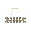 KDesign Lampa wisząca ATOMIC BALLS 140 cm złota