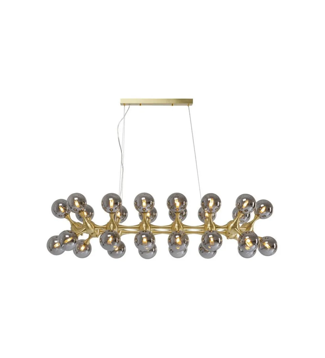 KDesign Lampa wisząca ATOMIC BALLS 140 cm złota