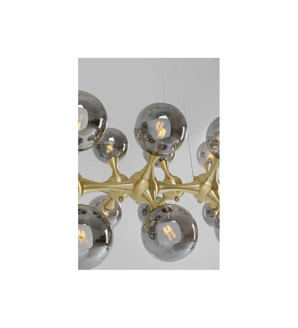 KDesign Lampa wisząca ATOMIC BALLS 140 cm złota