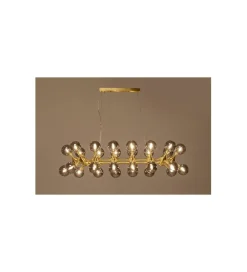 KDesign Lampa wisząca ATOMIC BALLS 140 cm złota