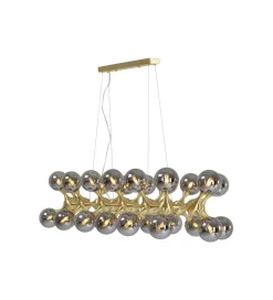 KDesign Lampa wisząca ATOMIC BALLS 140 cm złota