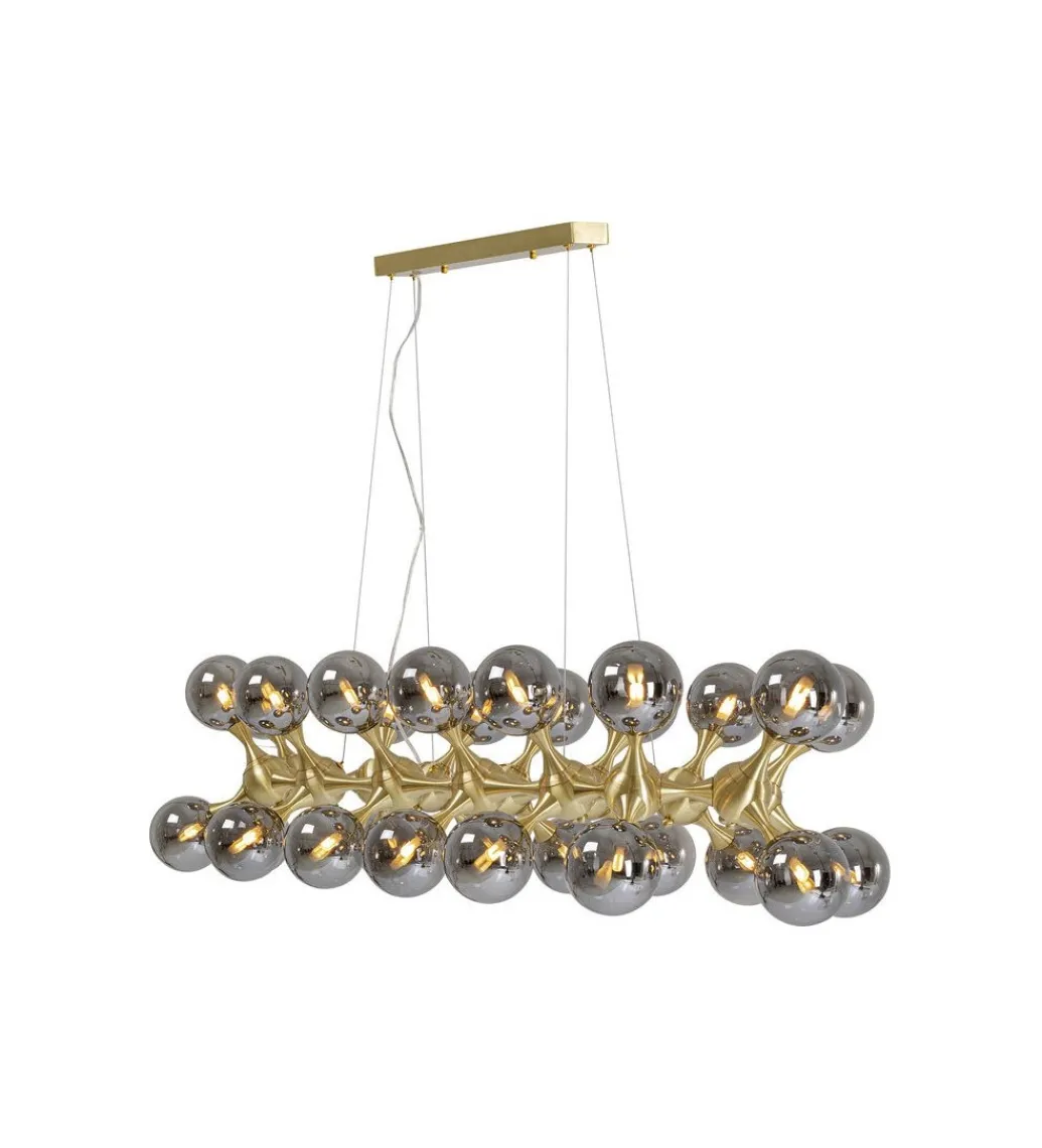 KDesign Lampa wisząca ATOMIC BALLS 140 cm złota