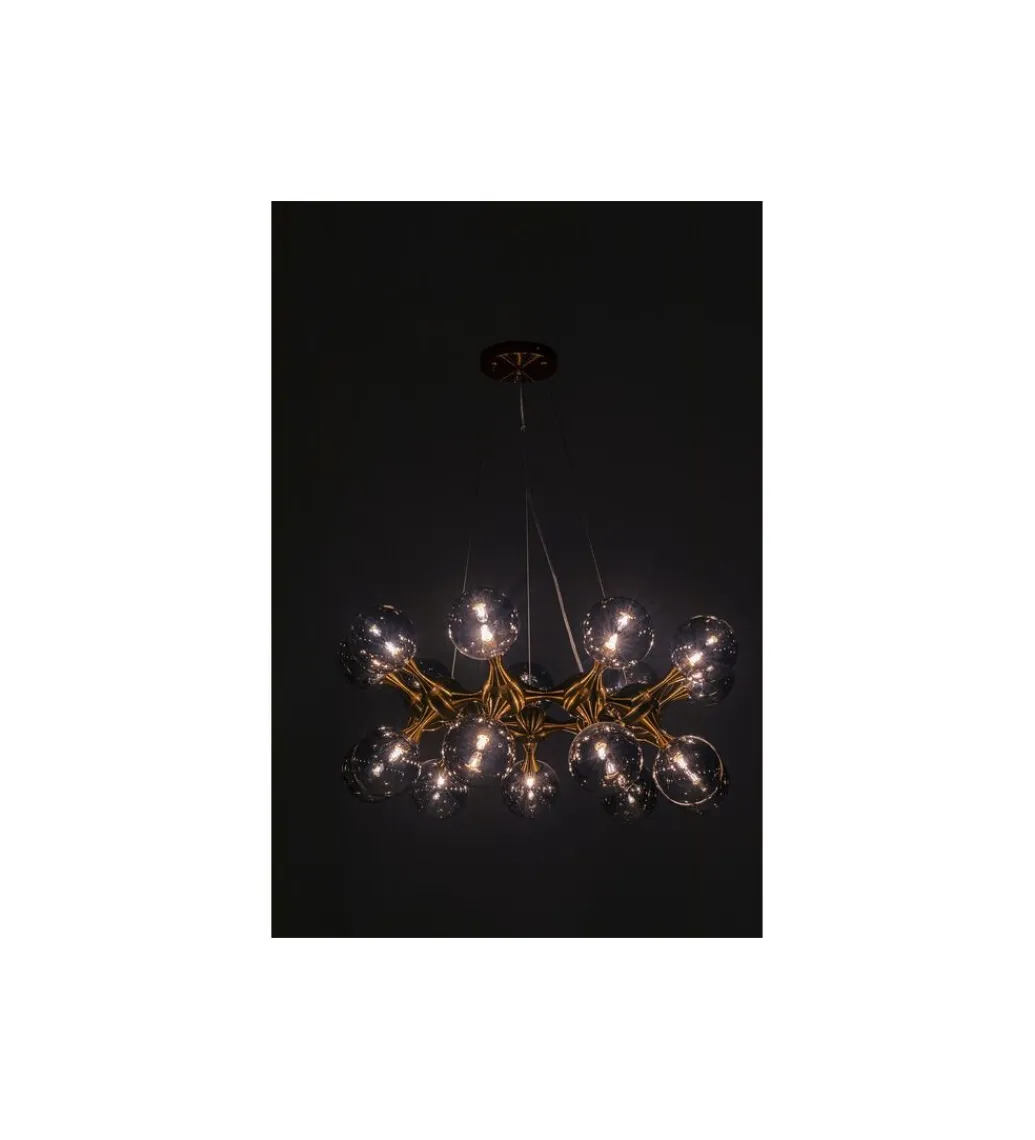 KDesign Lampa wisząca ATOMIC BALLS 74 cm złota