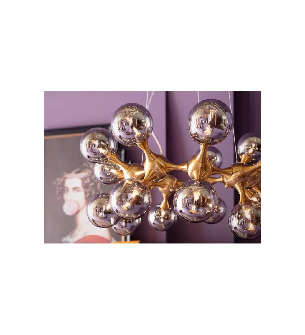 KDesign Lampa wisząca ATOMIC BALLS 74 cm złota