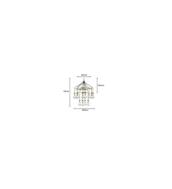 KDesign Lampa wisząca BELL HIGHLIGHT 134 cm