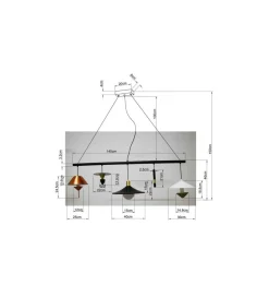 KDesign Lampa wisząca CAPPELLI 155 cm