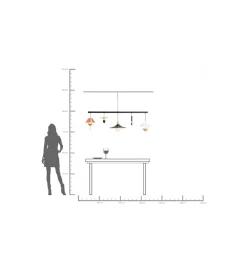 KDesign Lampa wisząca CAPPELLI 155 cm