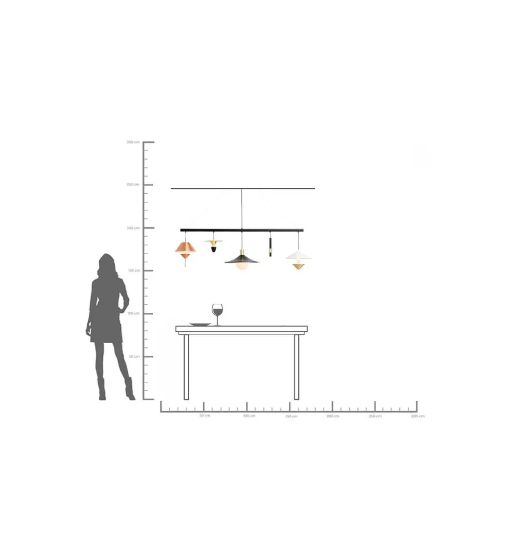 KDesign Lampa wisząca CAPPELLI 155 cm