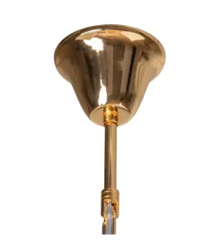 DENZO Lampa wisząca CELINK 80 cm złoto szara