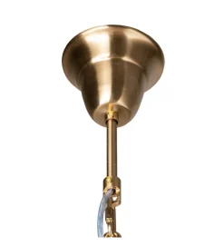 DENZO Lampa wisząca CELINK 50 cm złoto szara