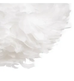 Zona-Design Lampa wisząca CLOUDI 40 cm Pióro biała