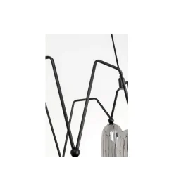 KDesign Lampa wisząca COLUMBO 58 cm czarna