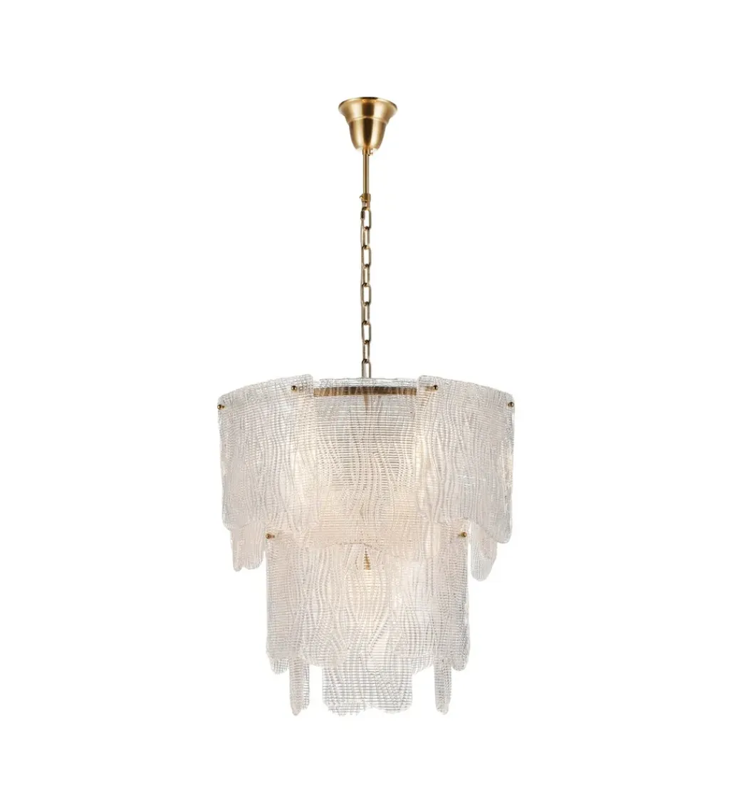 Zona-Design Lampa wisząca CRISTALEN 60 cm złota
