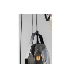 KDesign Lampa wisząca Diamond Fever Spiral 42 cm czarna