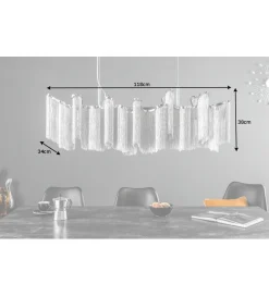 Invicta Interior Lampa wisząca Elegance 118 cm srebrna
