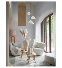 L&L Lampa wisząca ELIMO 40 cm kremowy matt