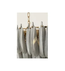 KDesign Lampa wisząca FEATHER 95 cm szara