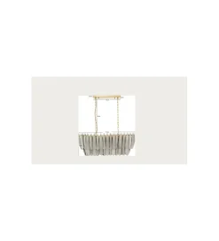 KDesign Lampa wisząca FEATHER 95 cm szara