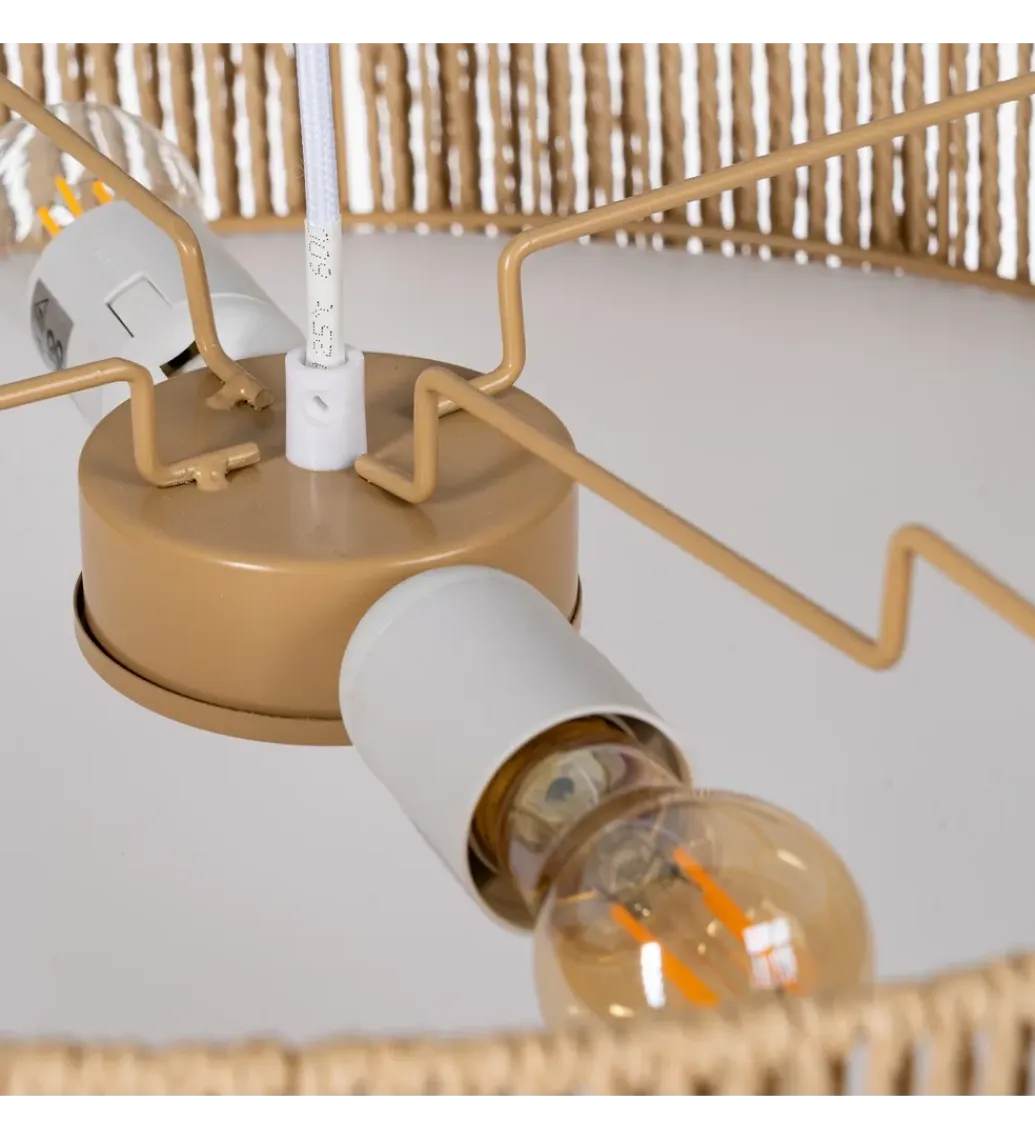 Zona-Design Lampa wisząca GERMNA 52 cm naturalna