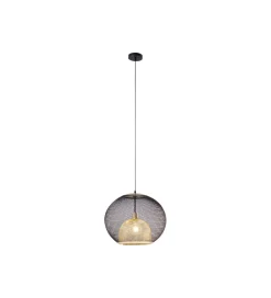 KDesign Lampa wisząca GRATO 45 cm czarno złota
