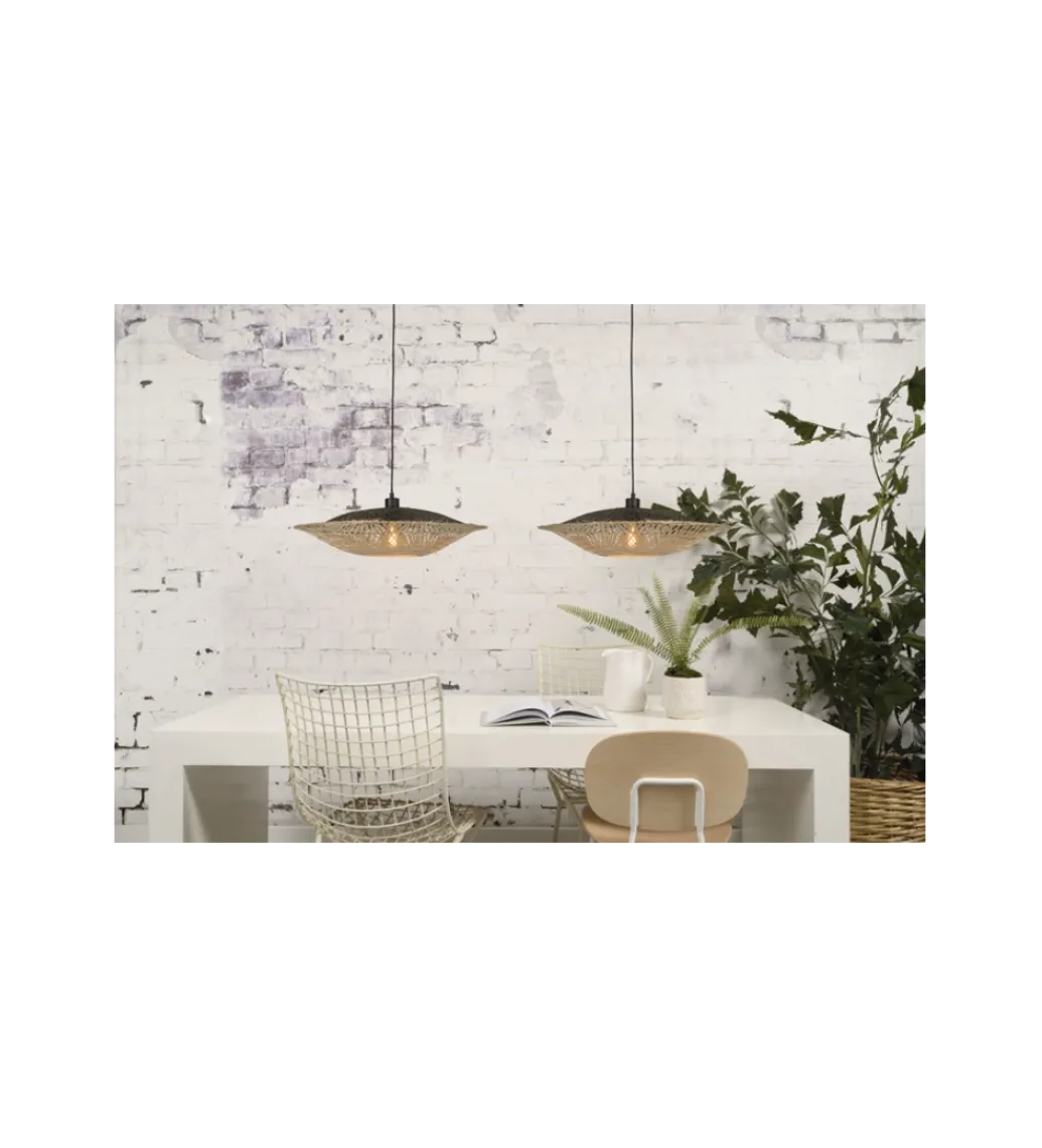 WOOOD Lampa wisząca KALIMANTAN 87 cm naturalna