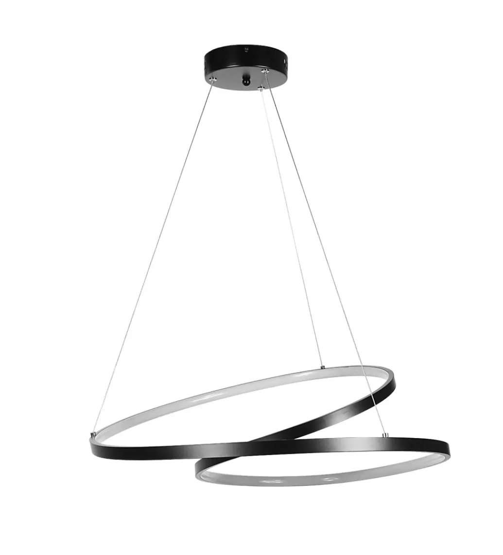 DOMENO Lampa wisząca MONA LED 60 cm czarna