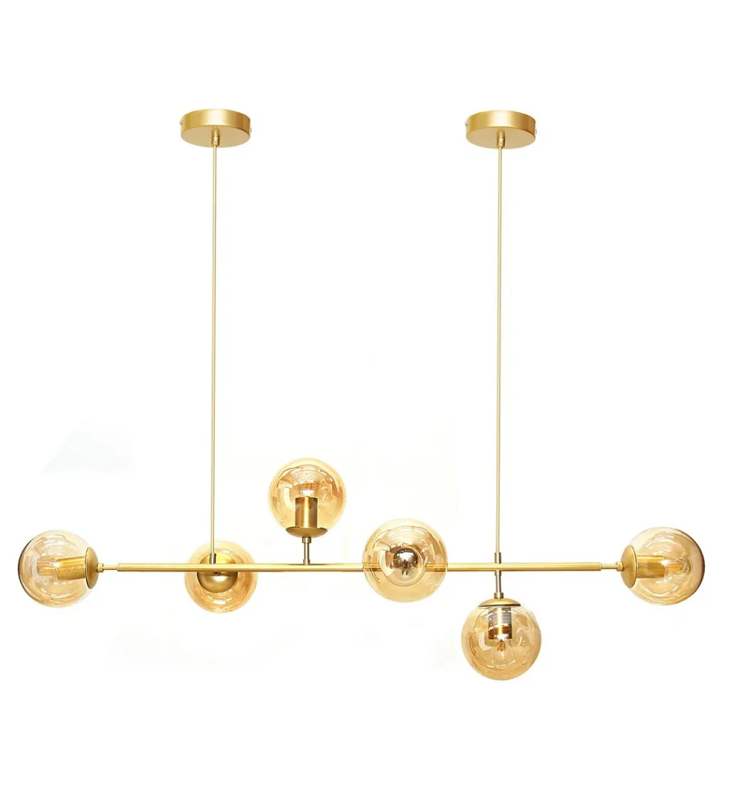 DOMENO Lampa wisząca MORIS 113 cm złota