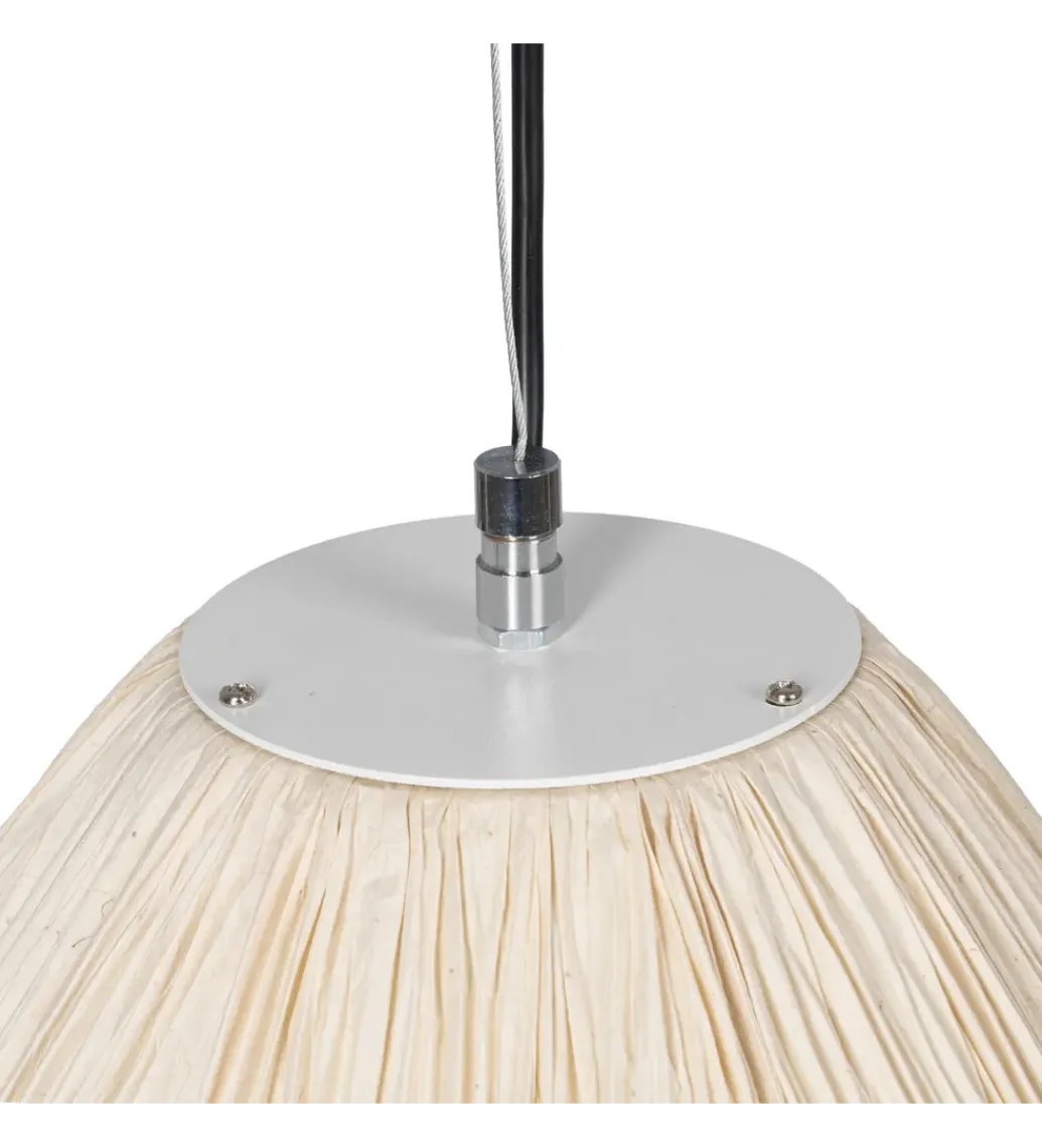 DENZO Lampa wisząca OBILO 49 cm Beżowy