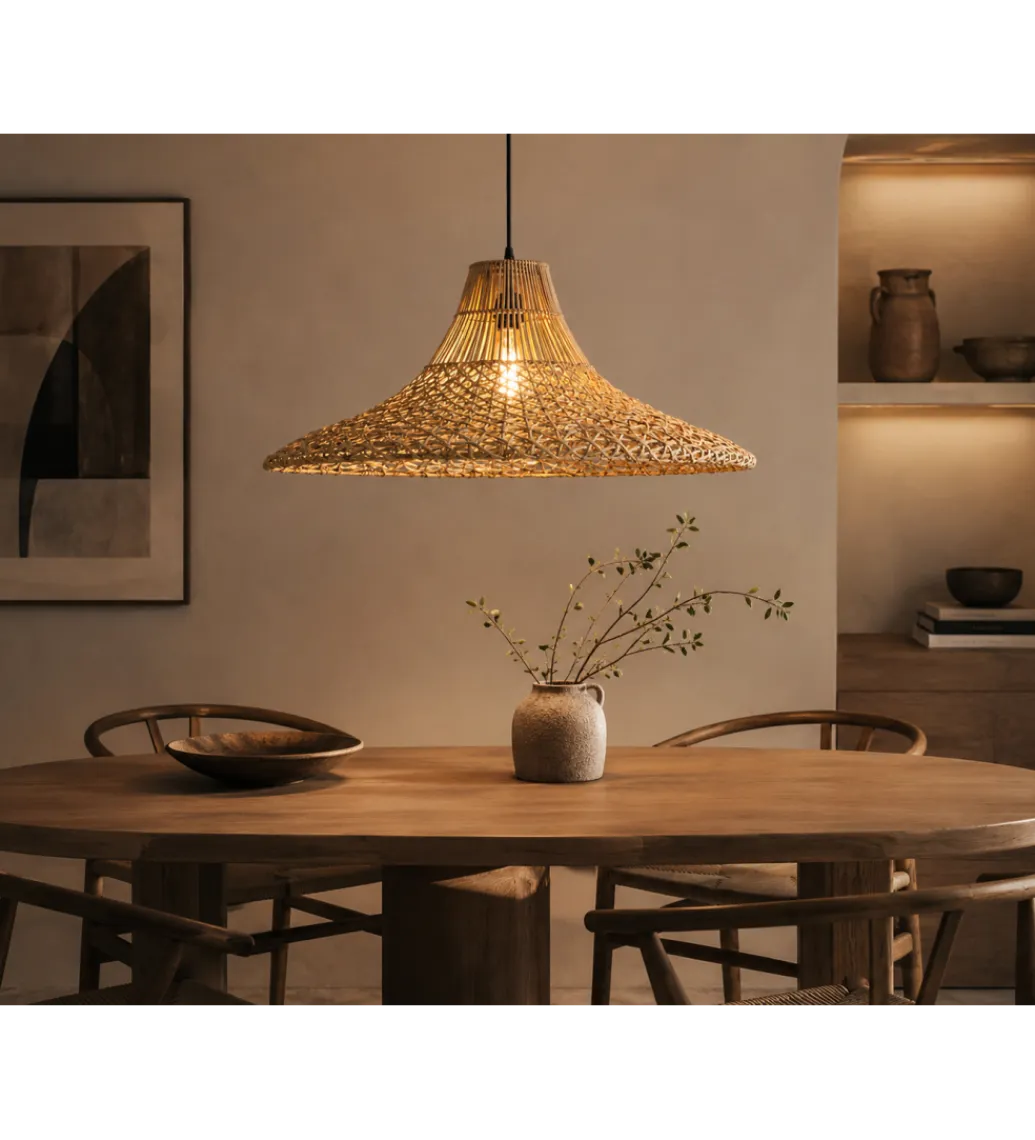 Belda Lampa wisząca ORANJESTAD 80 cm naturalna