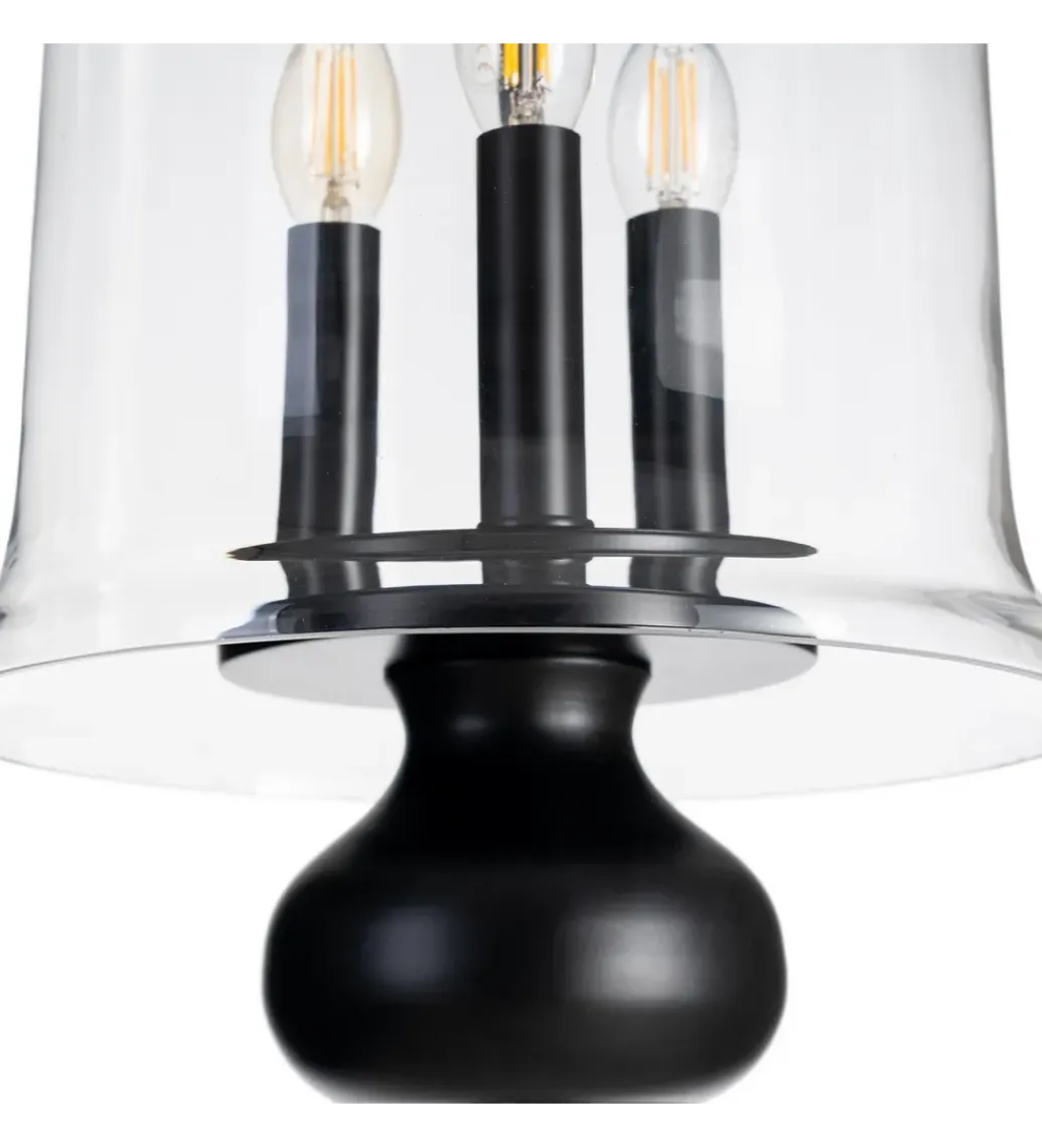 Zona-Design Lampa wisząca ORO 54 cm czarna