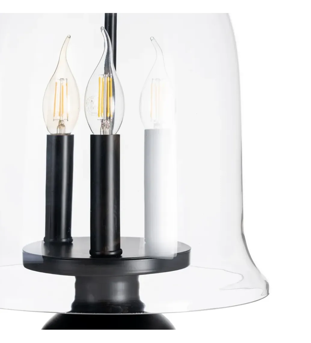 Zona-Design Lampa wisząca ORO 54 cm czarna