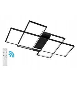DOMENO Lampa wisząca PLAFON LED RING 99 cm czarna