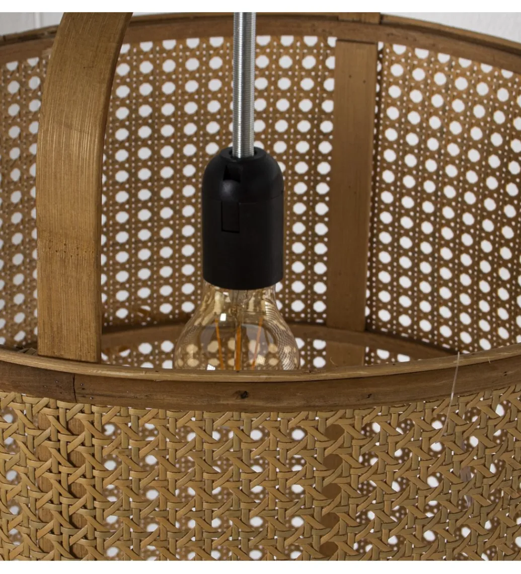 Exclusivas Lampa wisząca RATATAD 43 cm rattan