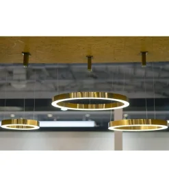 Zona-Design Lampa wisząca RING 60 cm złota