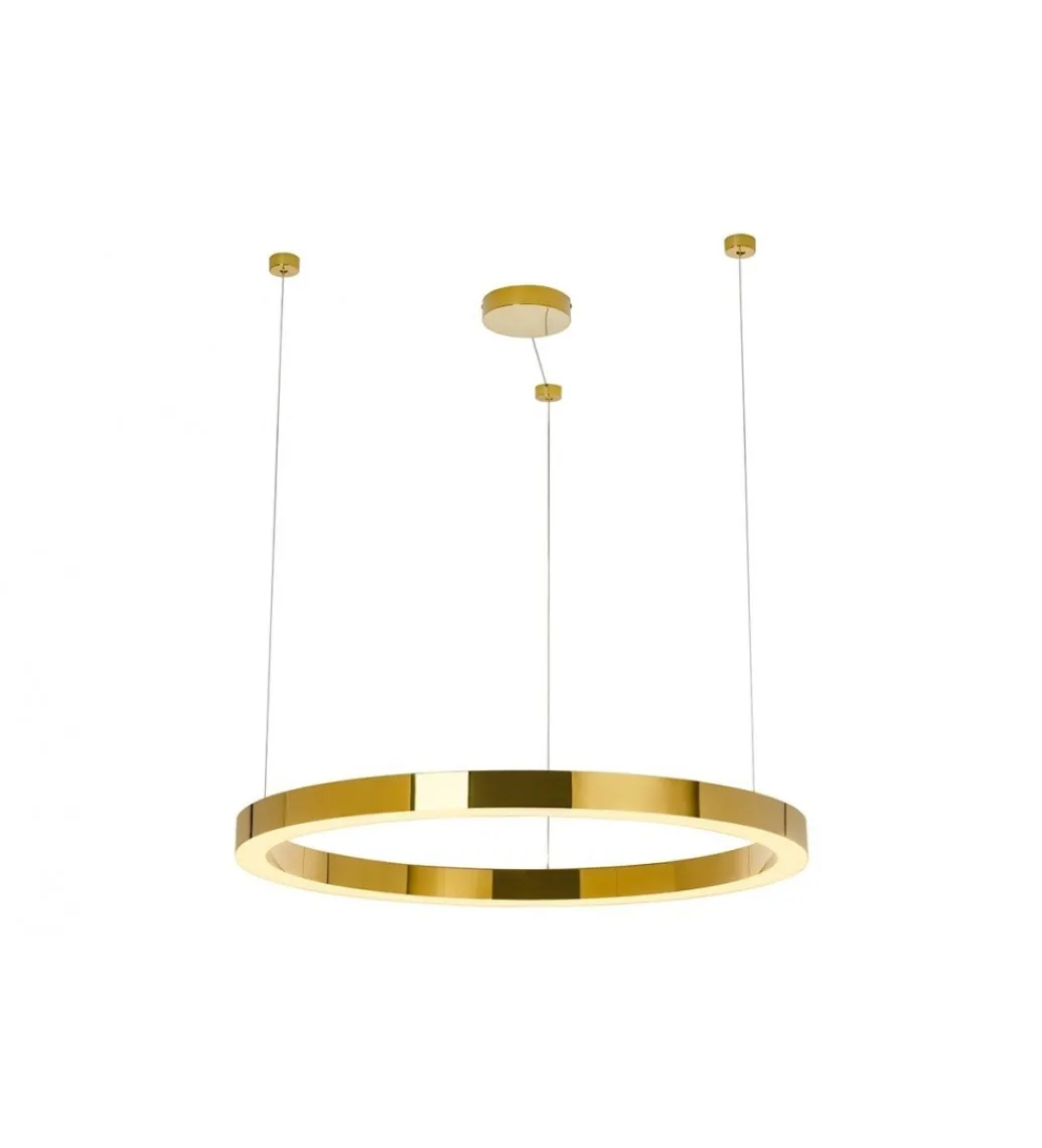 Zona-Design Lampa wisząca RING LUXURY 90 cm złota