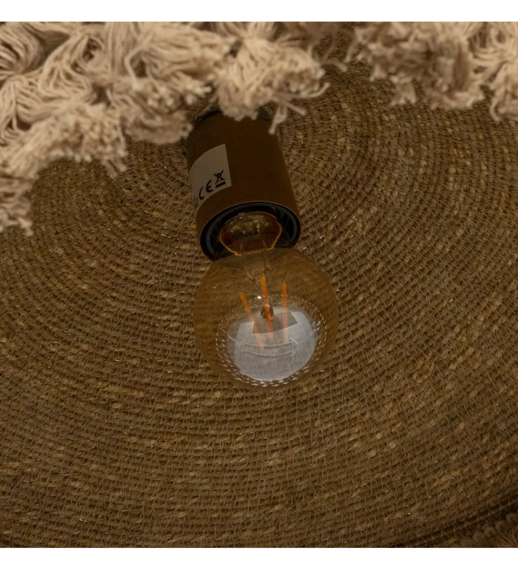 Zona-Design Lampa wisząca ROYEAS 40 cm naturalna