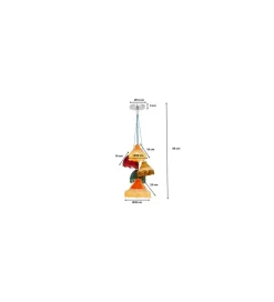 KDesign Lampa wisząca SALOON FRINGES 95 cm