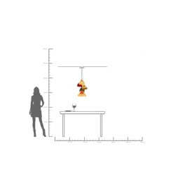 KDesign Lampa wisząca SALOON FRINGES 95 cm