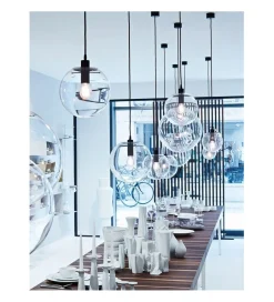 Zona-Design Lampa wisząca SANDRA 40 cm trasnparentny