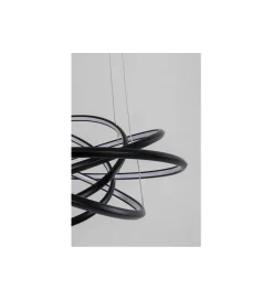 KDesign Lampa wisząca SATURN 72 cm czarna