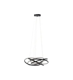 KDesign Lampa wisząca SATURN 72 cm czarna