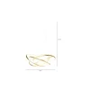 KDesign Lampa wisząca SATURN LED 75 cm złota