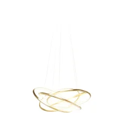 KDesign Lampa wisząca SATURN LED 75 cm złota