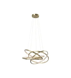 KDesign Lampa wisząca SATURN LED 75 cm złota