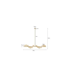 KDesign Lampa wisząca Scala Balls Brass 150 cm złota