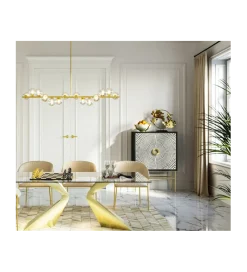 KDesign Lampa wisząca Scala Balls Brass 150 cm złota