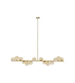 KDesign Lampa wisząca Scala Balls Brass 150 cm złota
