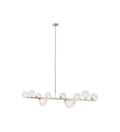 KDesign Lampa Wisząca Scala Balls Brass 155 Cm srebrna
