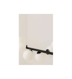 KDesign Lampa wisząca SCALA BALLS 150 cm czarna białe klosze