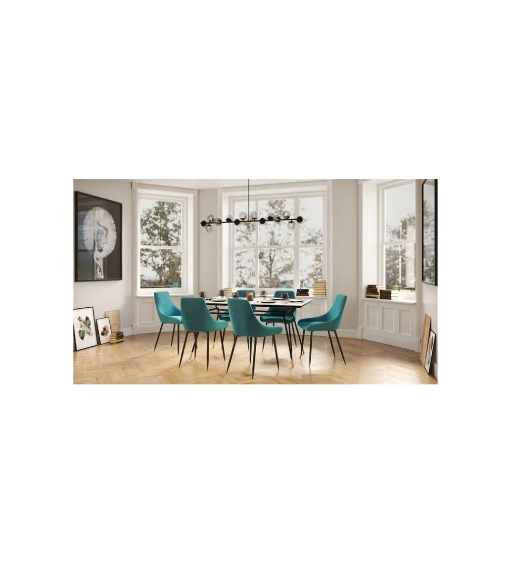 KDesign Lampa wisząca SCALA BALLS 150 cm czarna
